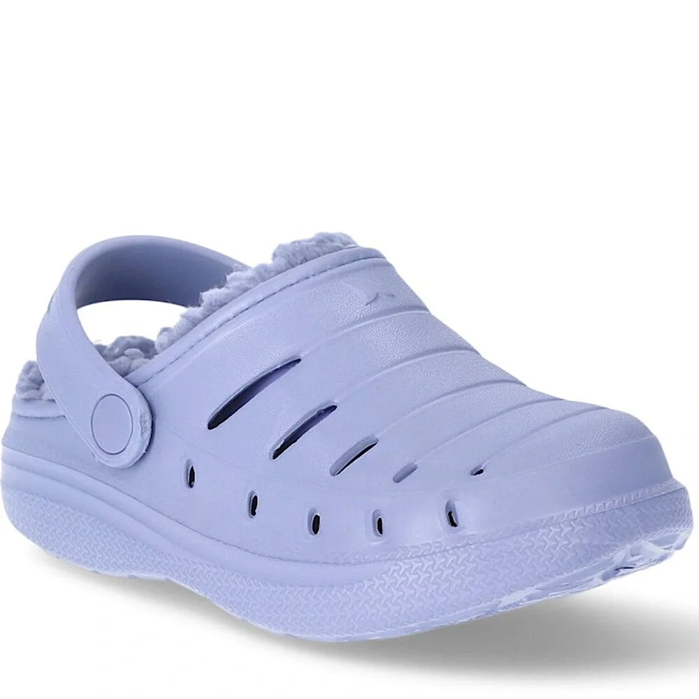 Rugged Shark TODDLER GIRLS FAUX SHERPA LINED Clogs SIZE 9 Violet Sandals NEW